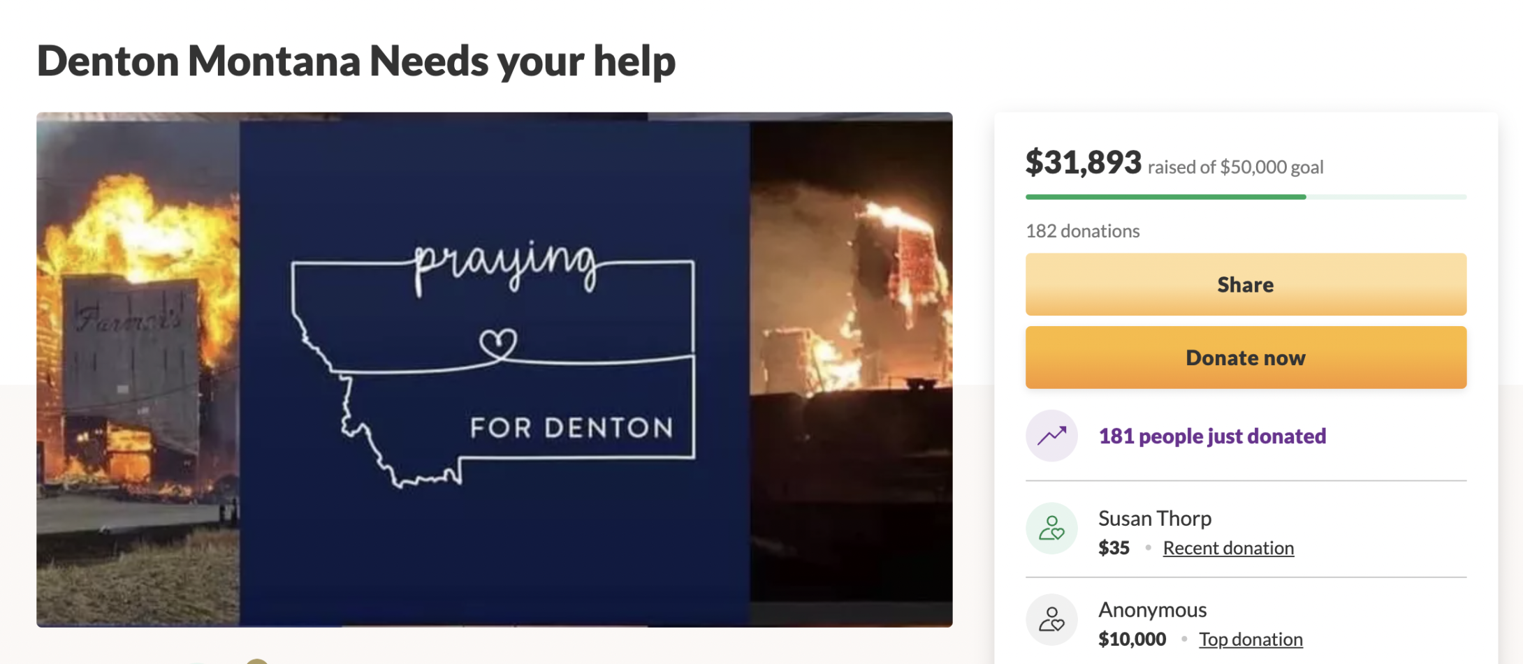 Denton Montana Needs your help